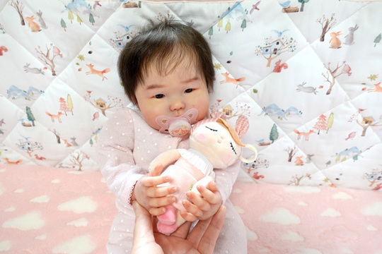 リボーンドール黒髪 あみちゃん　（今週末までセール） ☆No.928 リボーンベビードール”アミちゃん”