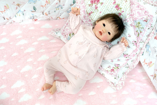Amazon.co.jp: 48CMリボーンドール可愛いお姫様ピンクのドレスで