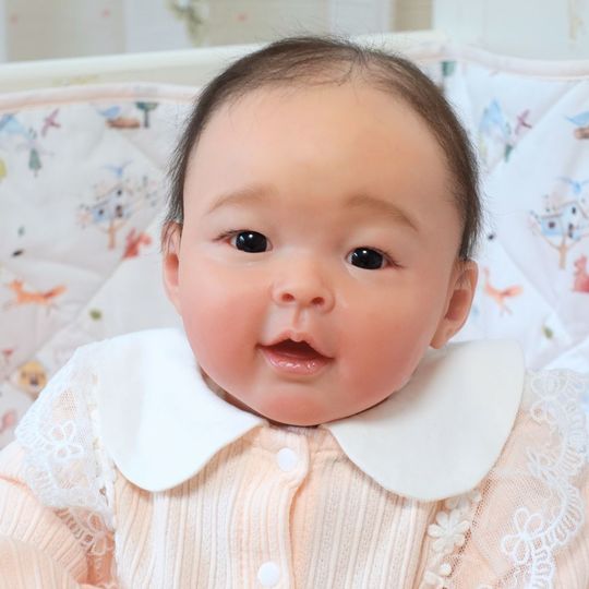 No.1001 リボーンドール黒髪の**赤ちゃん**メイリンちゃん♡ - 天使の