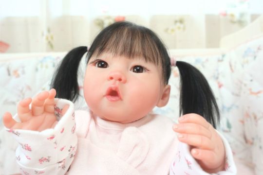 No.1002 リボーンドール黒髪ロブスタイルの”リリングちゃん”♡ - 天使