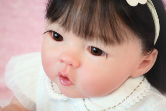 No.1002 リボーンドール黒髪ロブスタイルの”リリングちゃん”♡ - 天使