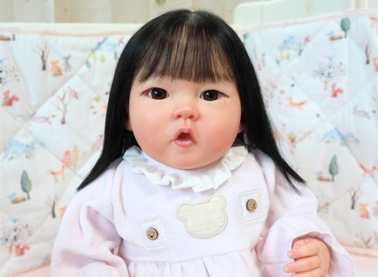No.1002 リボーンドール黒髪ロブスタイルの”リリングちゃん”♡ - 天使