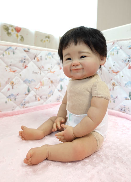No.978 リボーンドール”笑顔の男の子” - 天使のリボーンドール