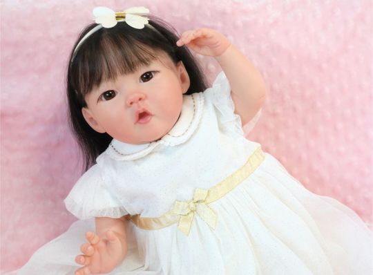 No.1002 リボーンドール黒髪ロブスタイルの”リリングちゃん”♡ - 天使