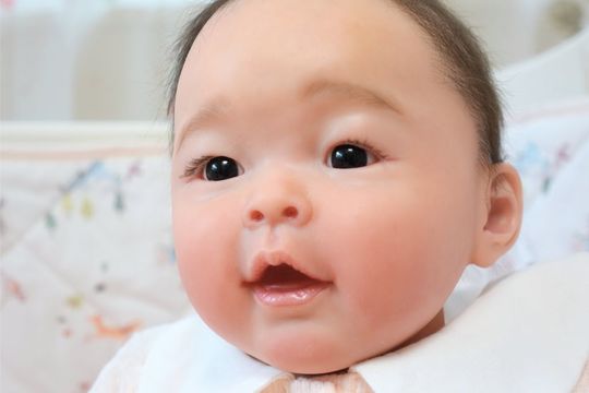 No.1001 リボーンドール黒髪の**赤ちゃん**メイリンちゃん♡ - 天使の