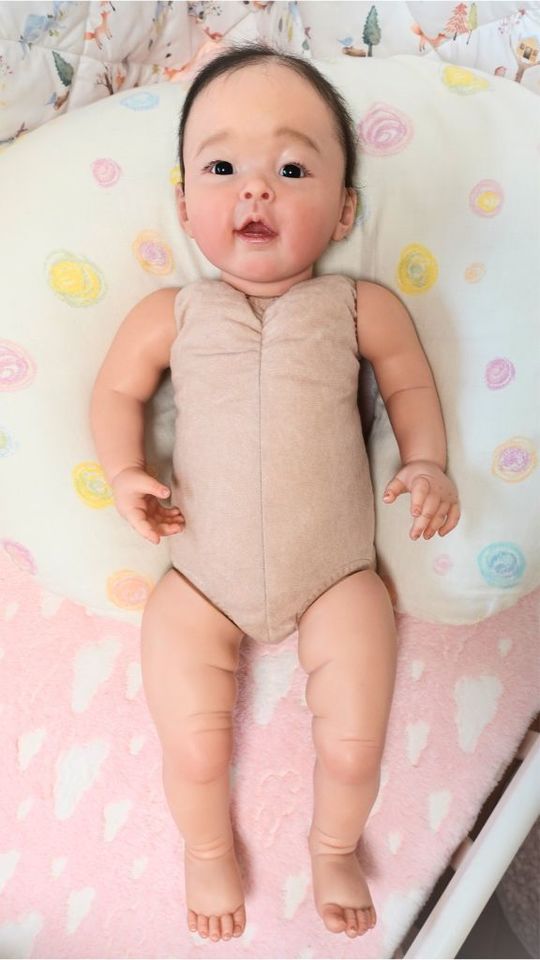 No.1001 リボーンドール黒髪の**赤ちゃん**メイリンちゃん♡ - 天使の