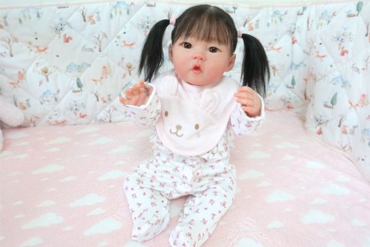 No.1002 リボーンドール黒髪ロブスタイルの”リリングちゃん”♡ - 天使